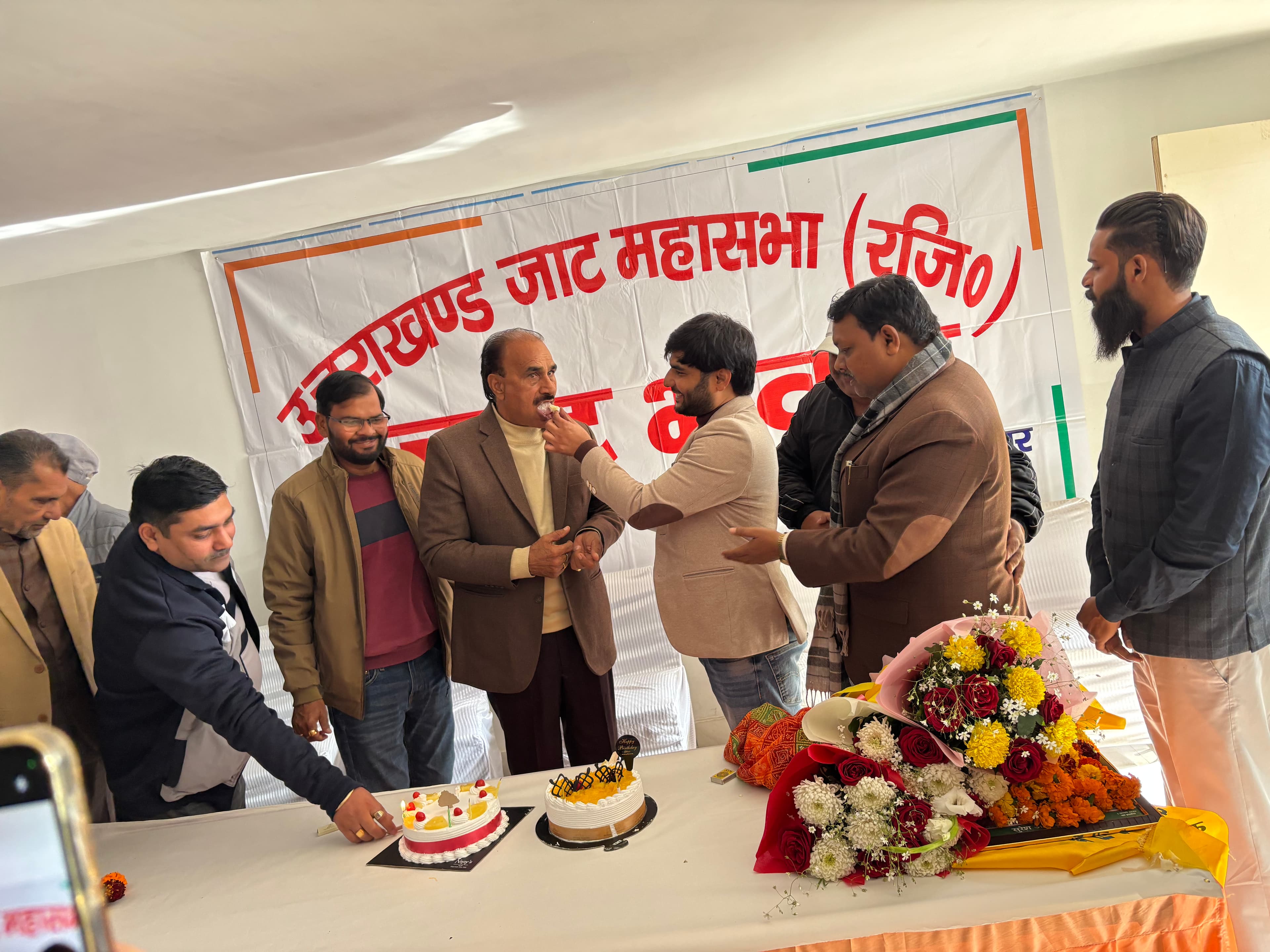 Birthday celebration at Jat Mahasabha — Shri Ompal Singh ji